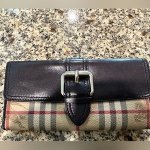 Authentic Burberry Long Wallet